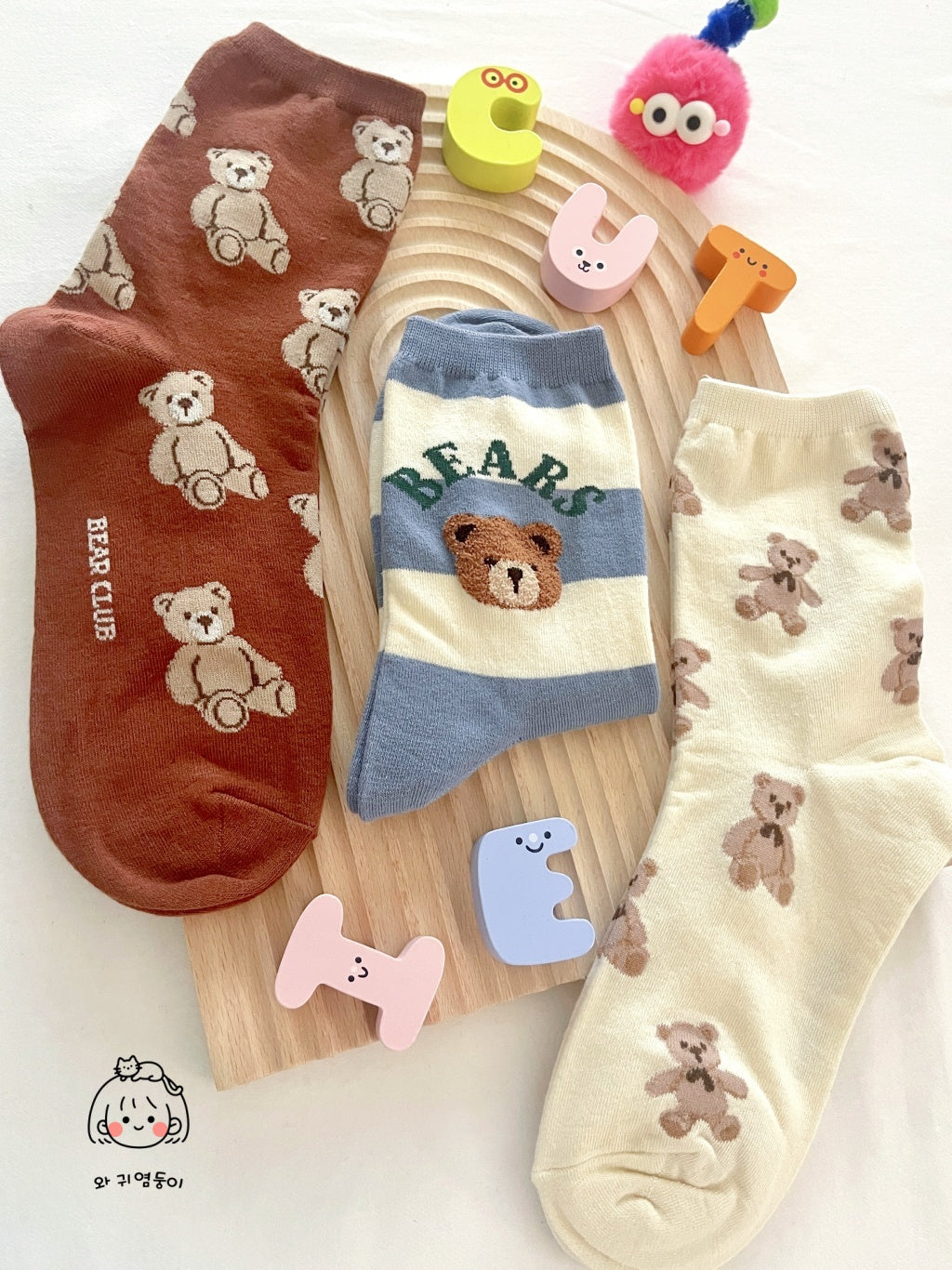 Furry Bear Socks