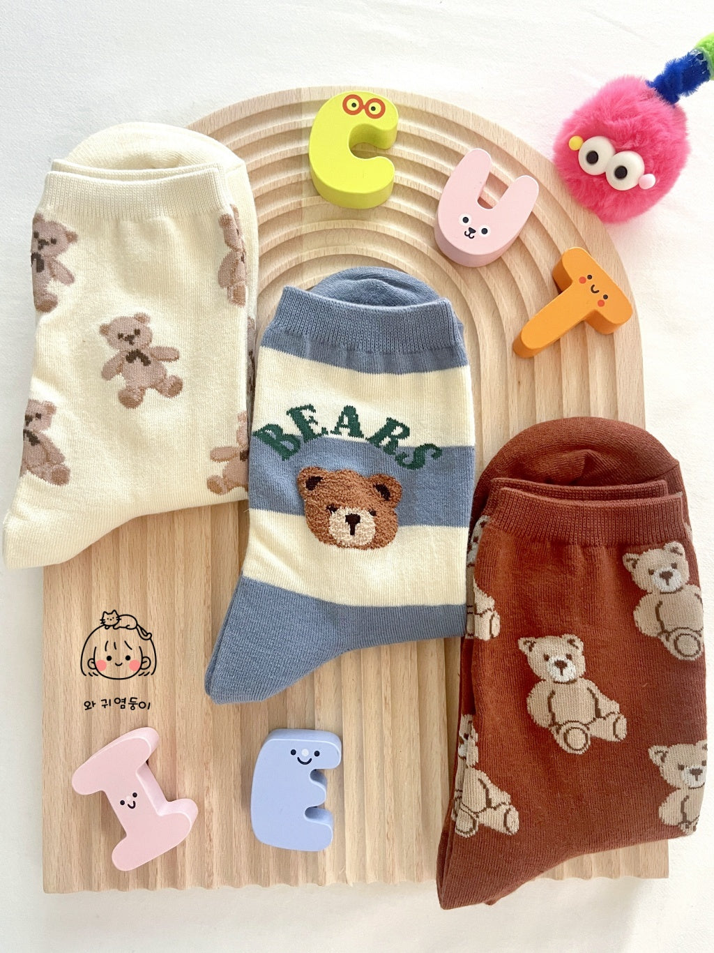 Furry Bear Socks