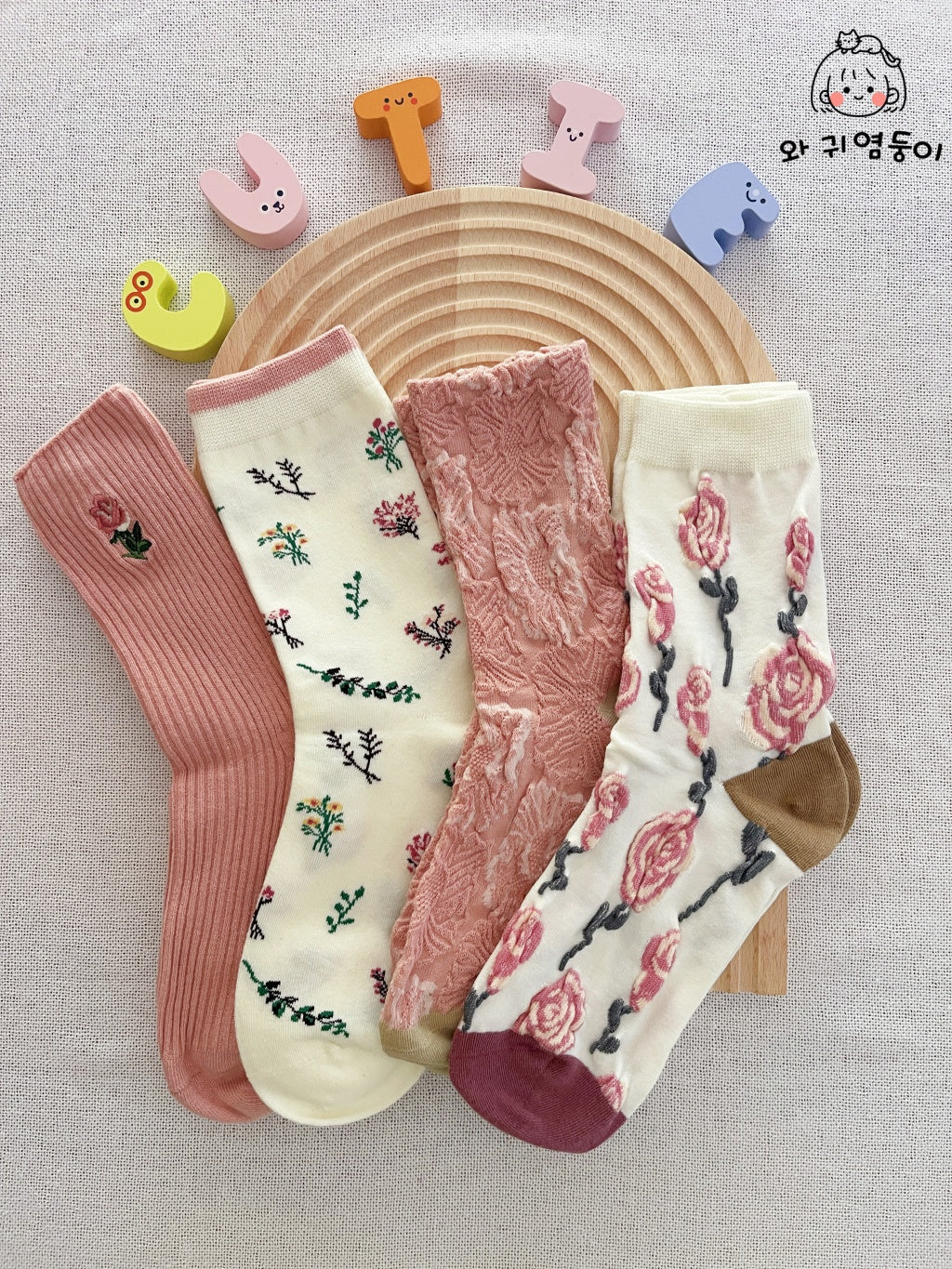 Floral Charm Socks