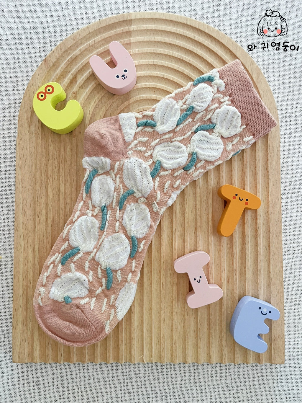 Floral Charm Socks