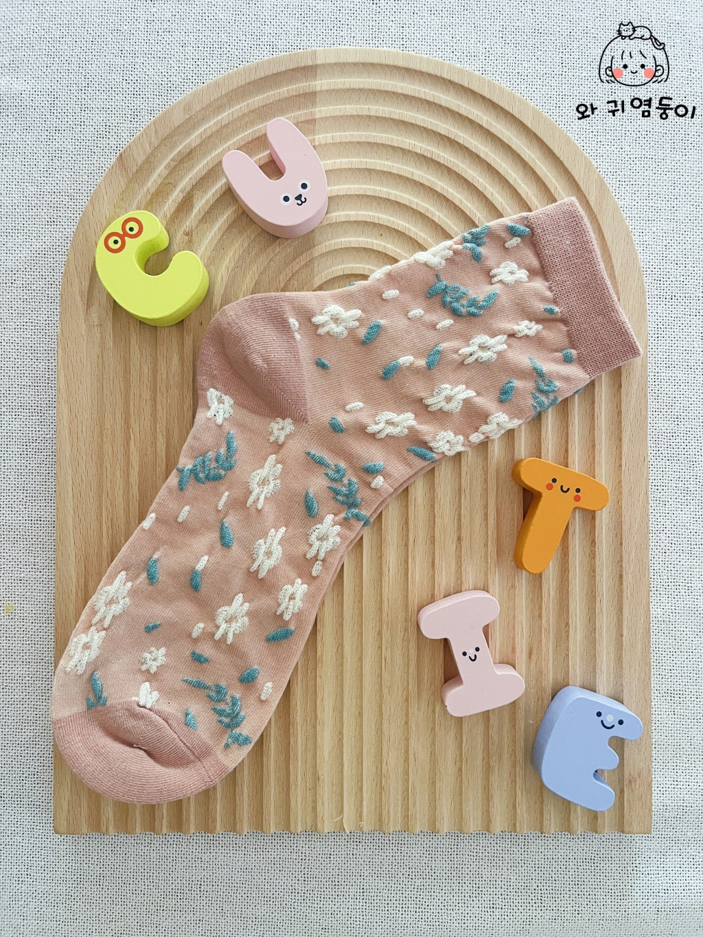 Floral Charm Socks
