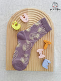 Lavender Floral Elegance Socks