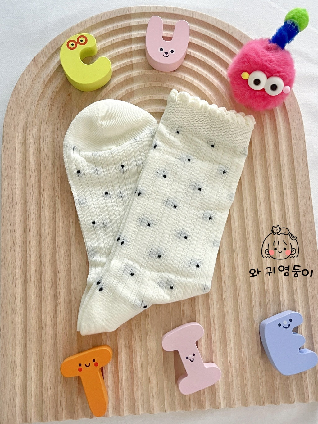 Furry Dotty socks