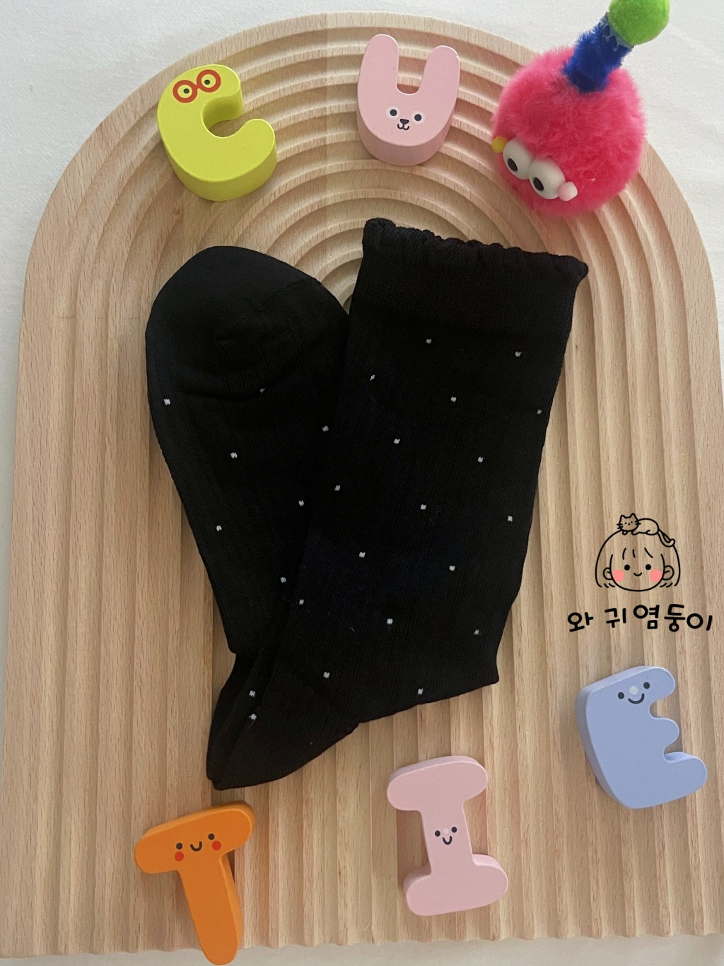 Furry Dotty socks