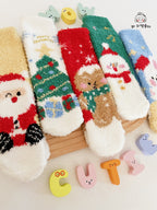 Fuzzy Christmas Socks