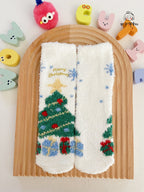 Fuzzy Christmas Socks