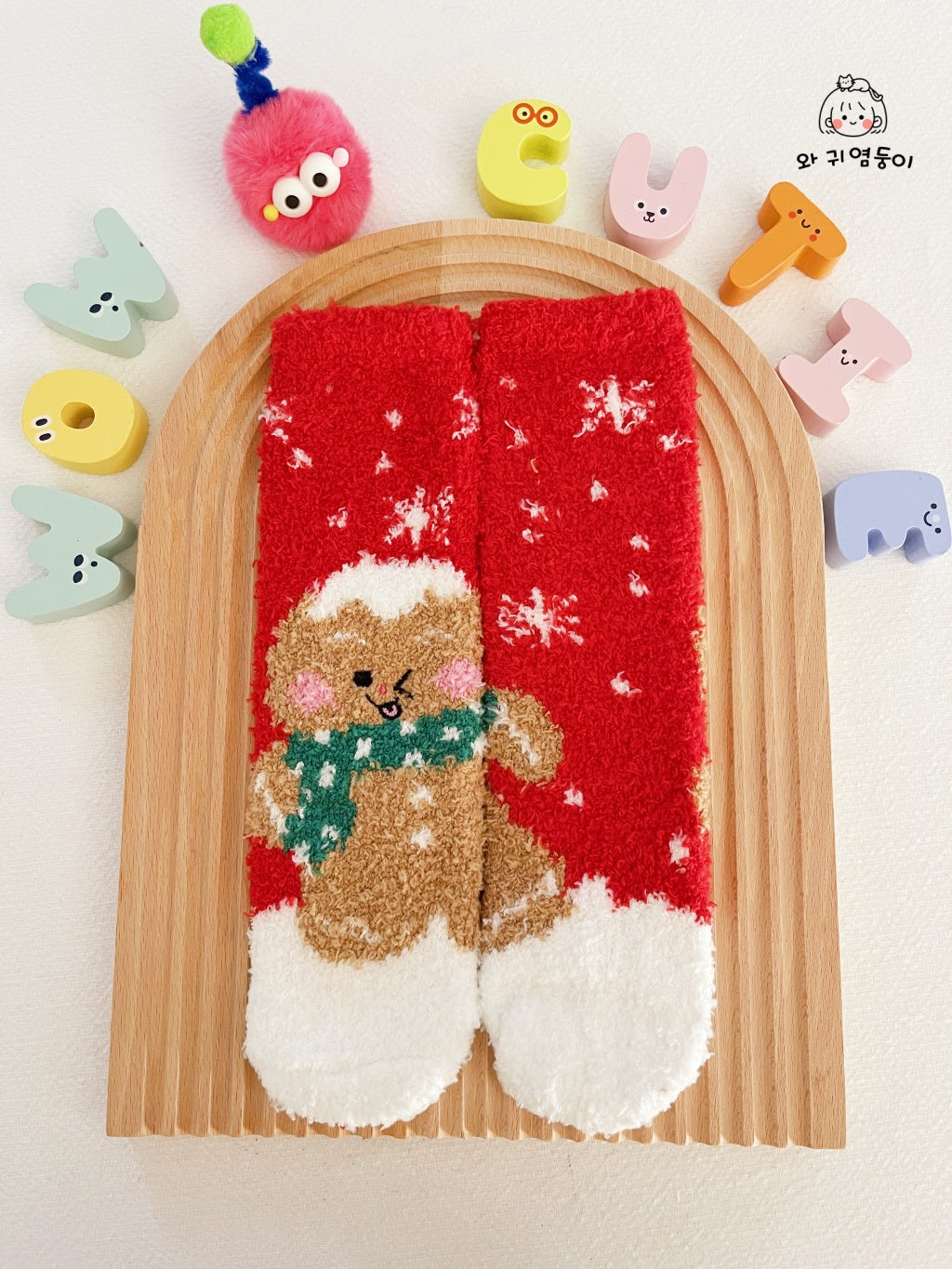 Fuzzy Christmas Socks