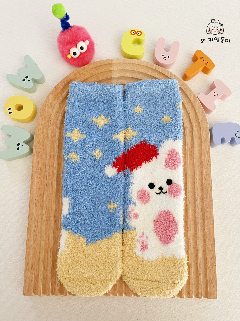 Fuzzy Christmas Socks