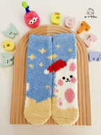 Fuzzy Christmas Socks
